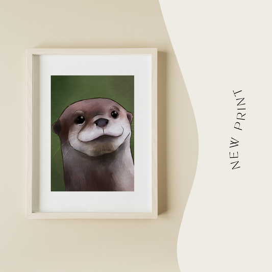 Otter be a better day Art Print