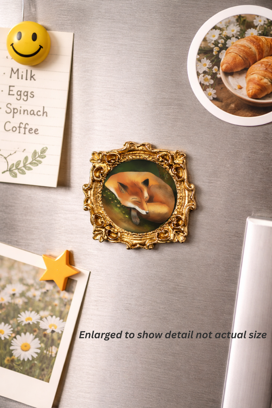Petite Sleeping Fox Fine Art Print Frame