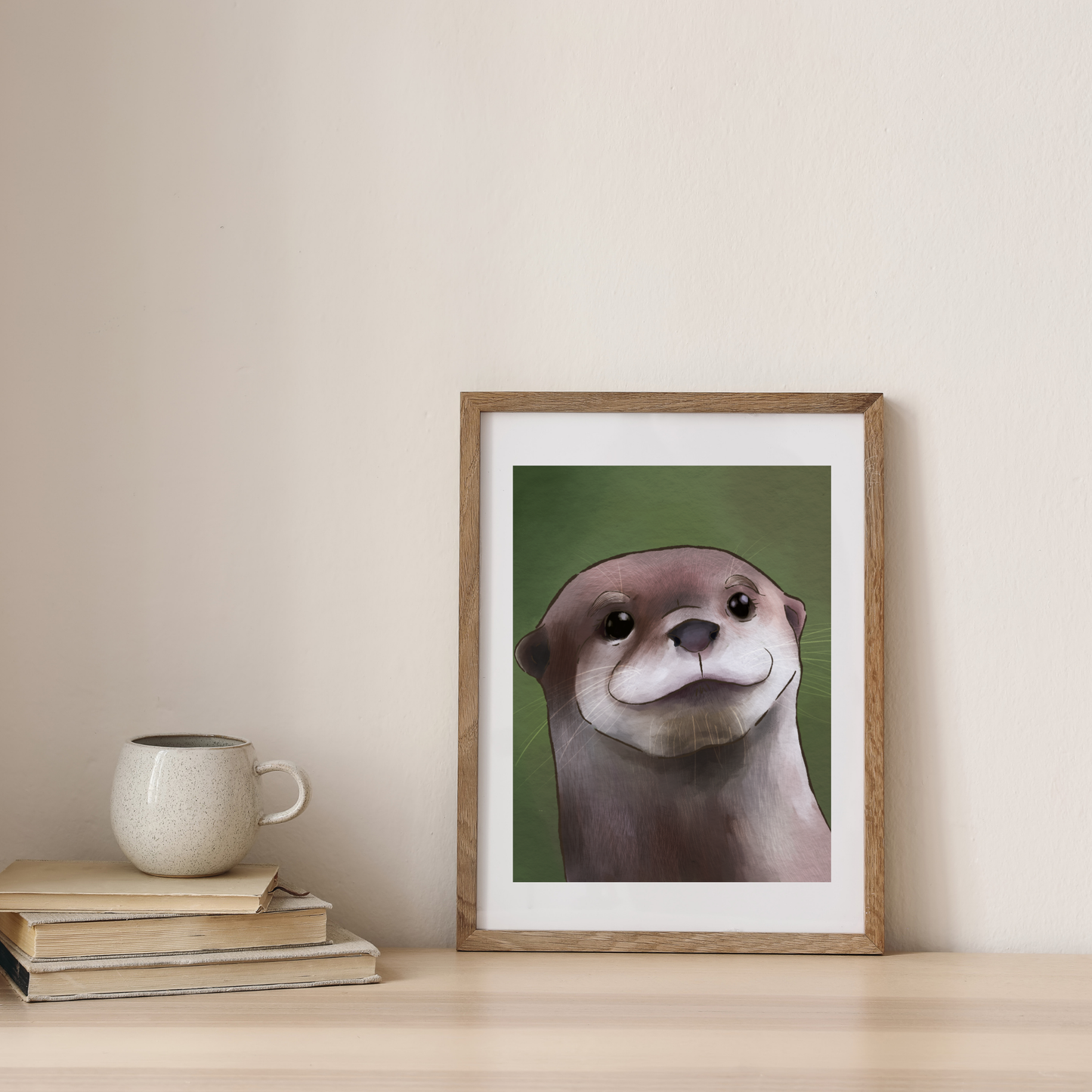 Otter be a better day Art Print