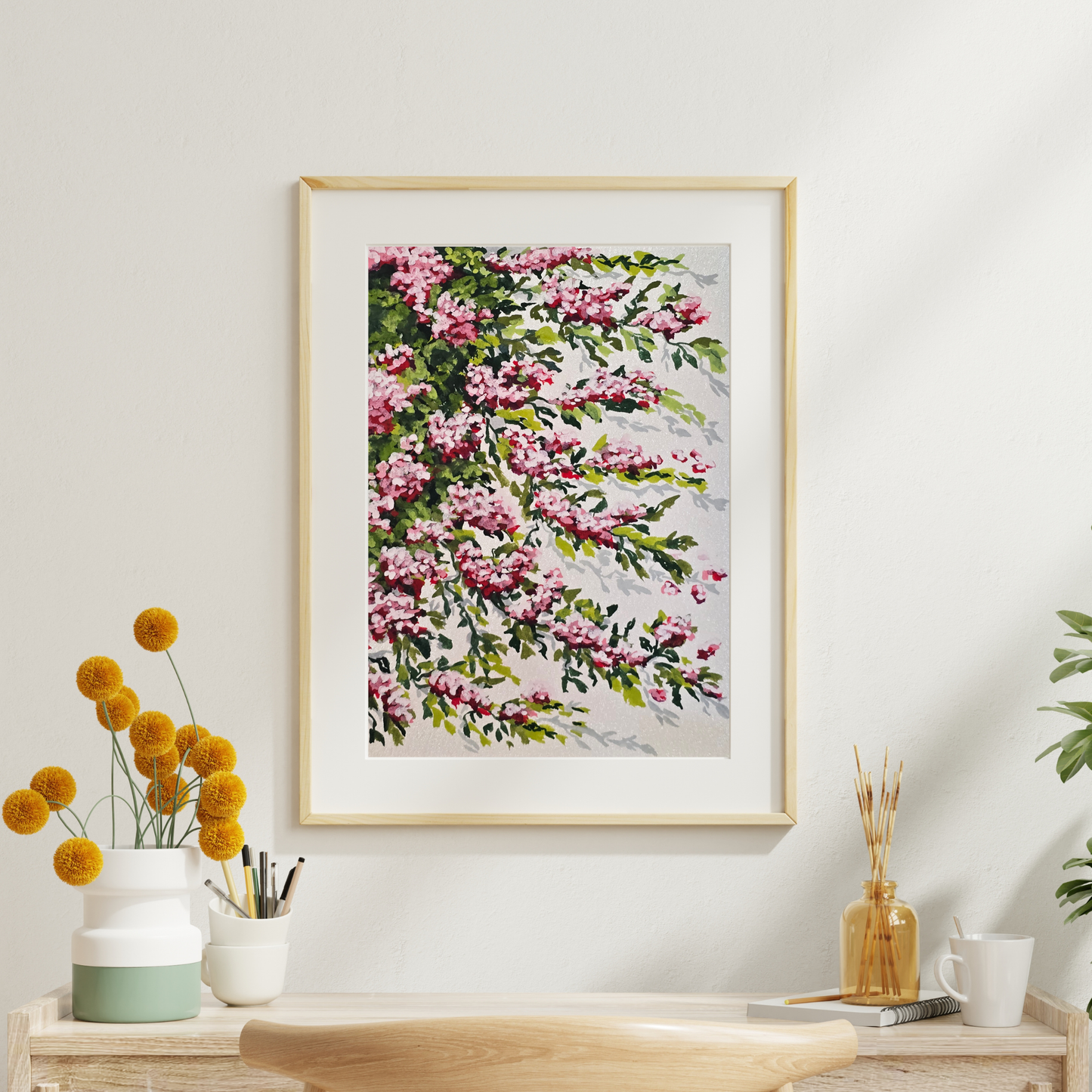 Sleeping Flower Wall Art Print