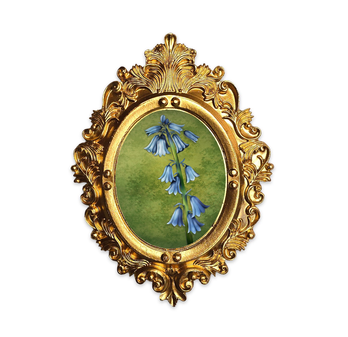 Palm Size Bluebell Art Print (Wall Ready)