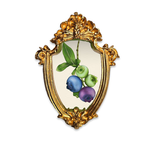 Palm Size The life of a blueberry Art Print (Wall Ready)