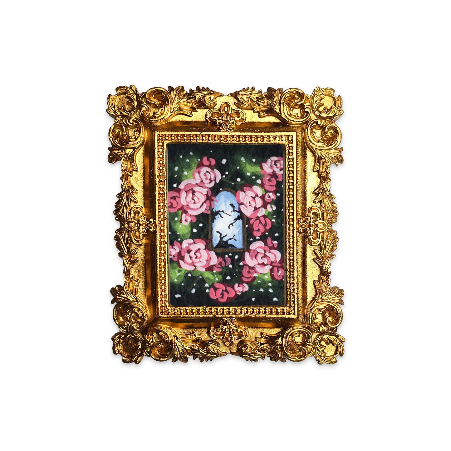 Palm Size Framed Garden View (Wall Ready)