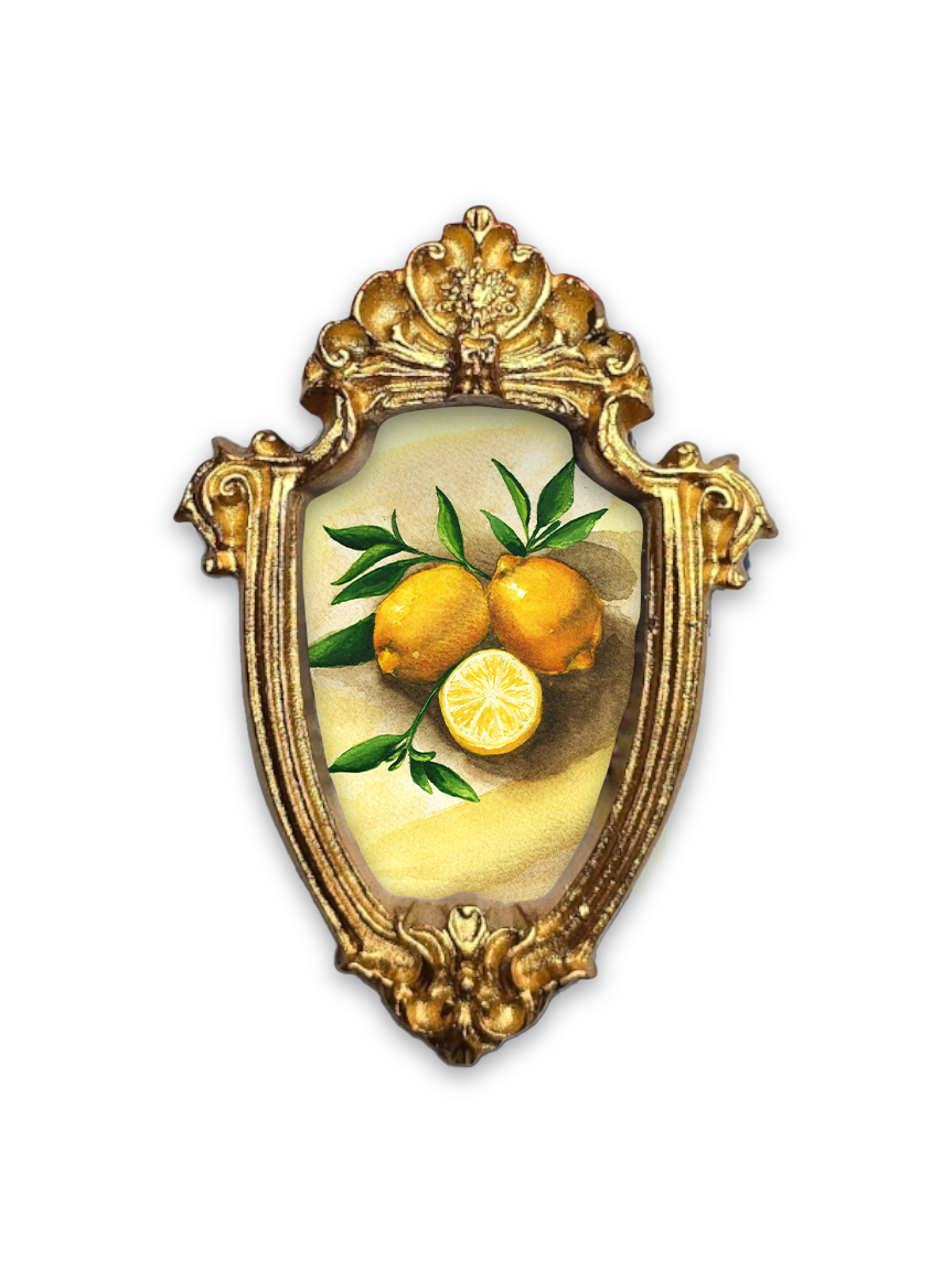 Petite Lemons Art Print Frame