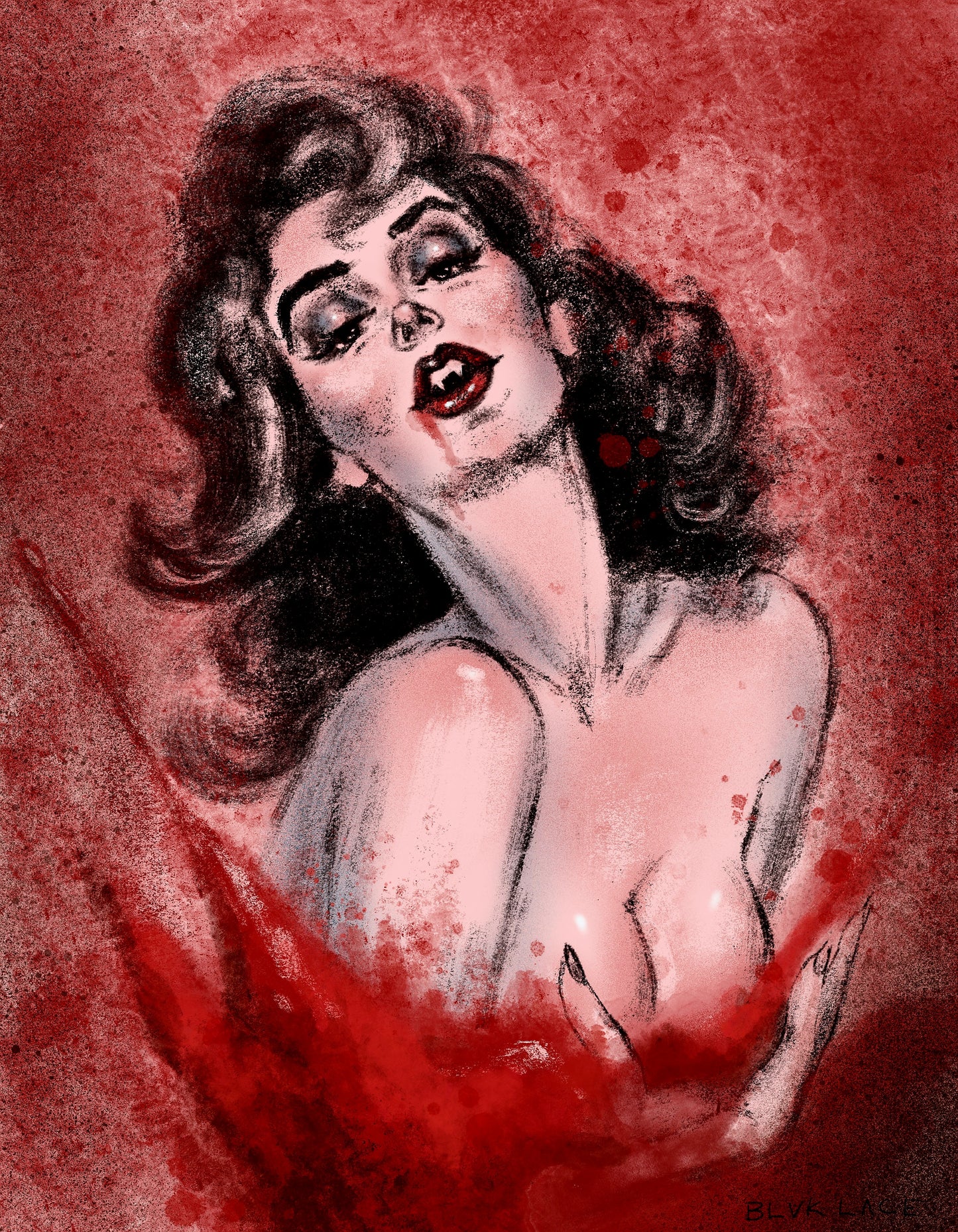 "Love Sucks" Pinup Illustration Art Print