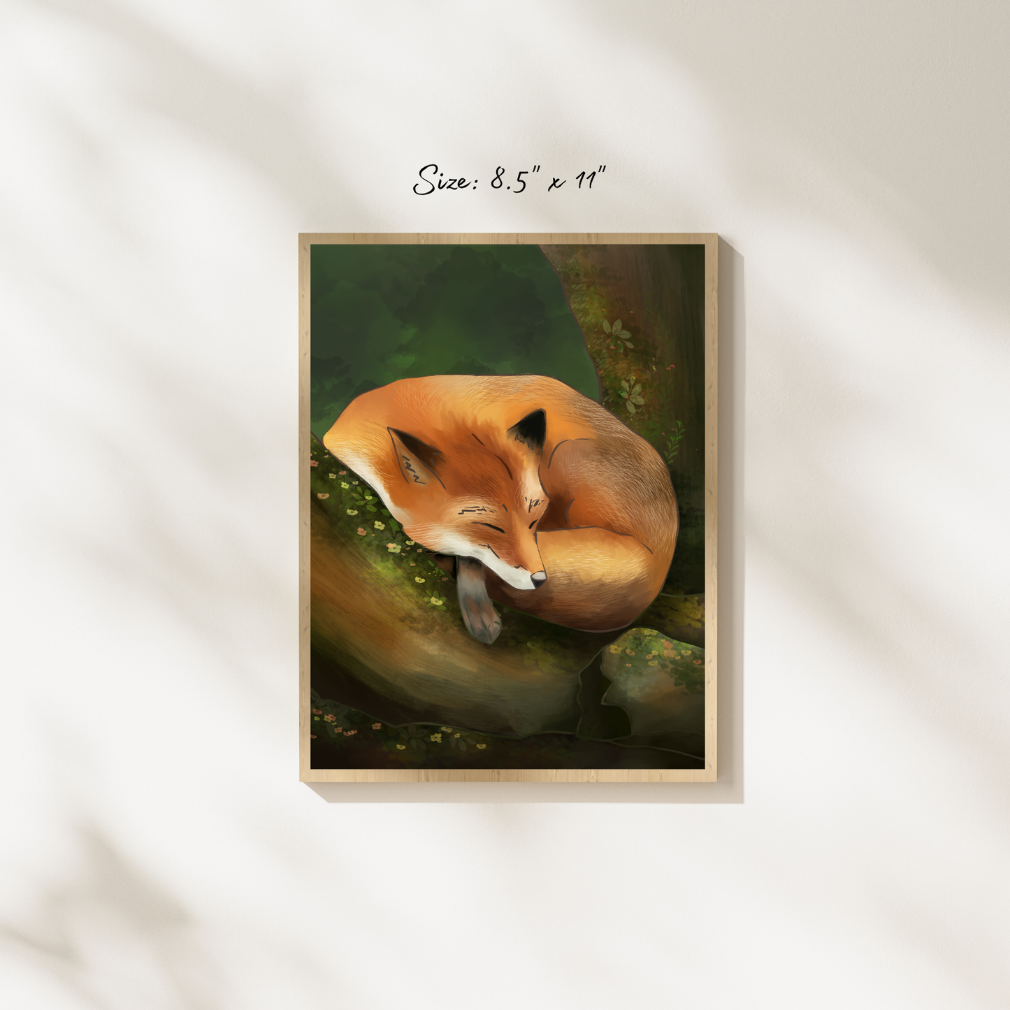 Sleeping Fox Art Print
