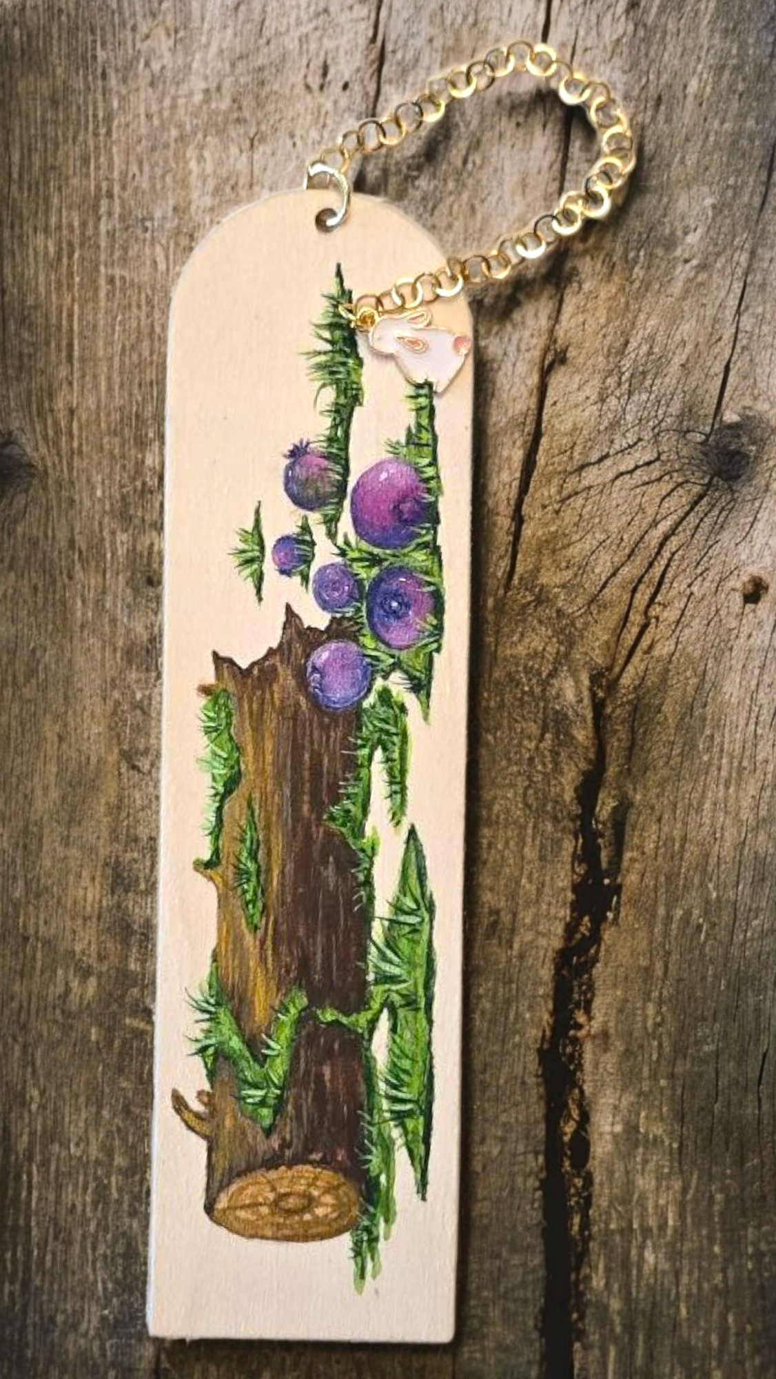 "Forest Spell" Miniature Art Bookmark