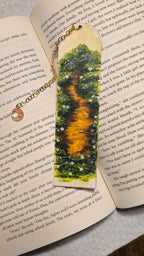 "Fairy Trail (Lilac)" Miniature Art Bookmark