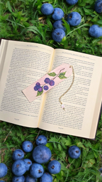 "Midnight Berries" Miniature Art Bookmark