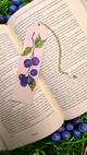 "Midnight Berries" Miniature Art Bookmark