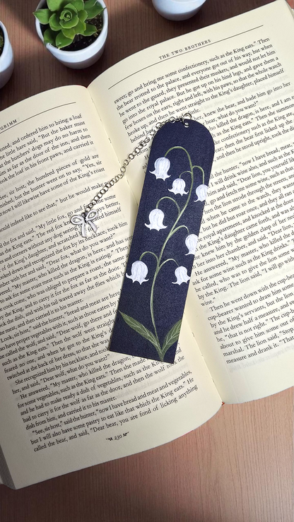 "Moonlight Bell" Miniature Art Bookmark