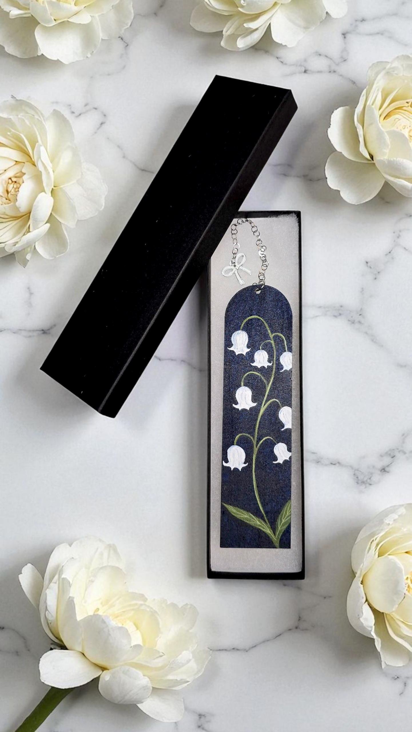 "Moonlight Bell" Miniature Art Bookmark
