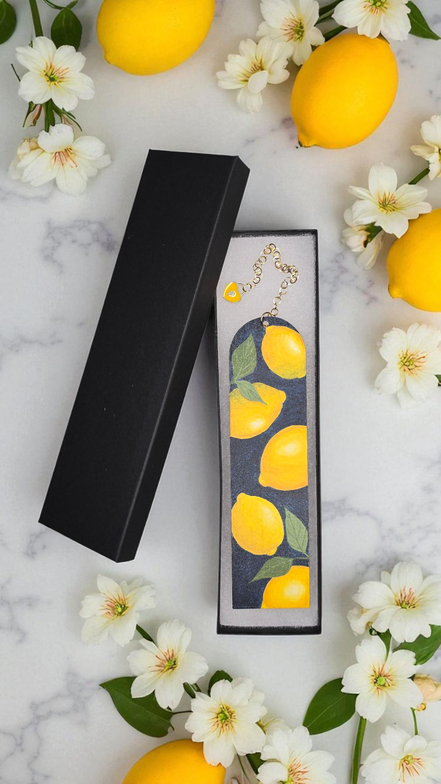 "Freshly Squeezed" Miniature Art Bookmark