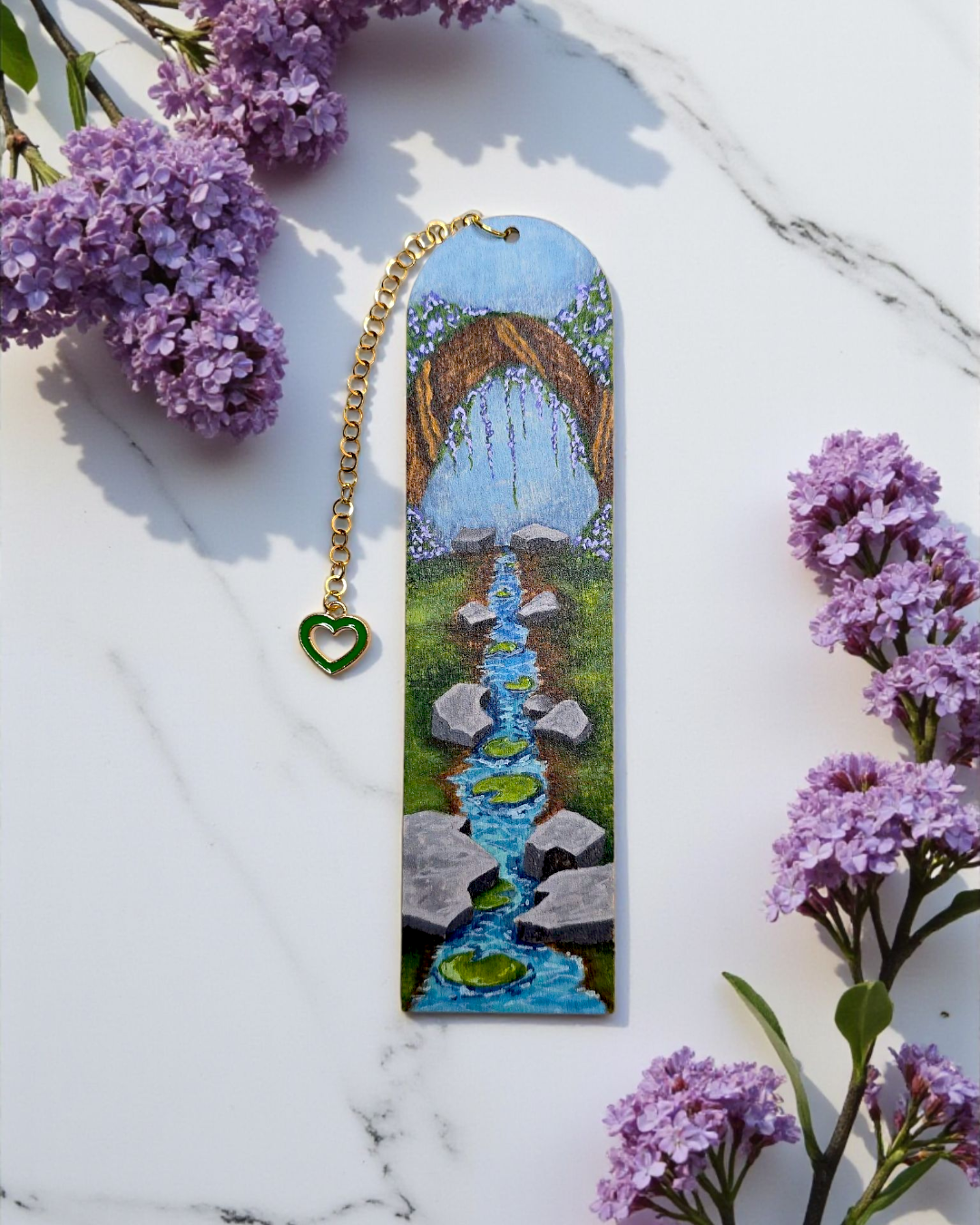 "Stream of Dreams" Miniature Art Bookmark