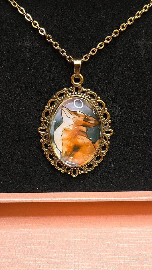 I dream of snow pendant necklace