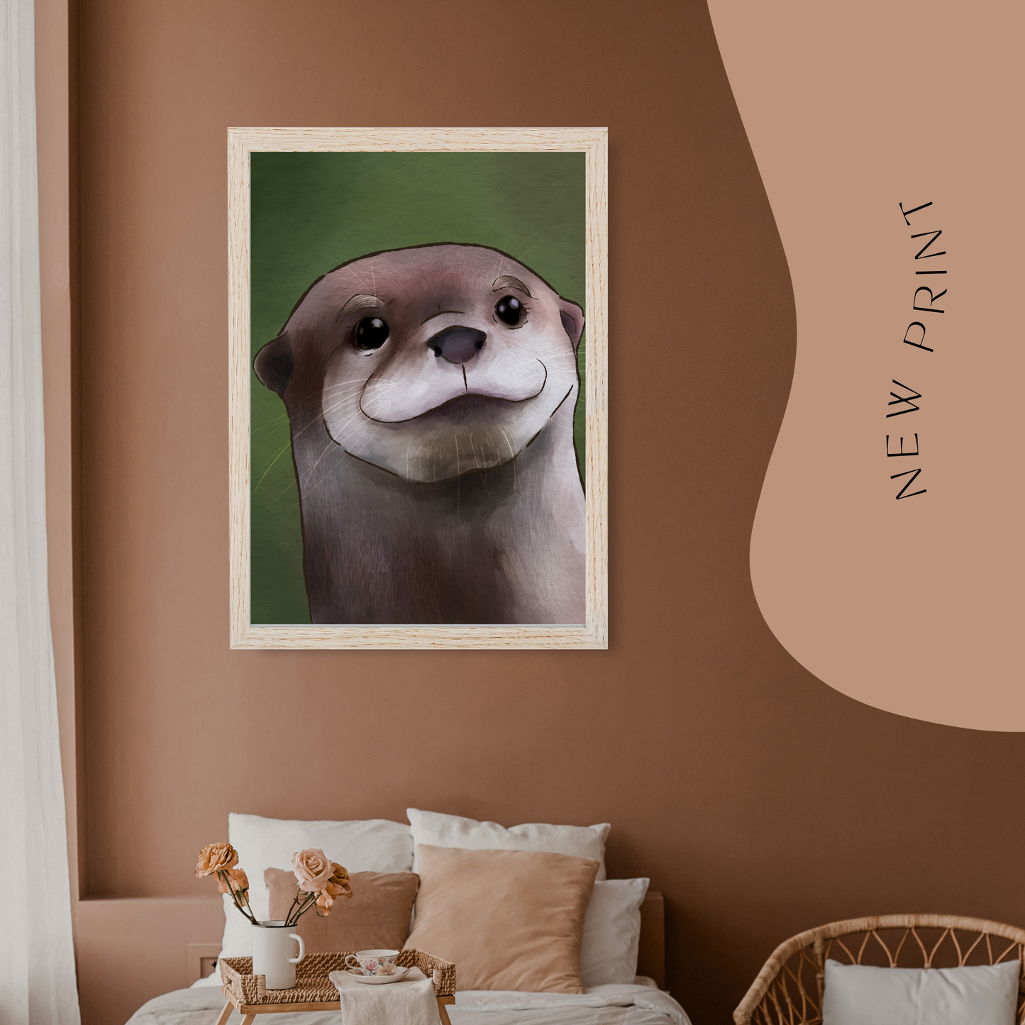 Otter be a better day Art Print
