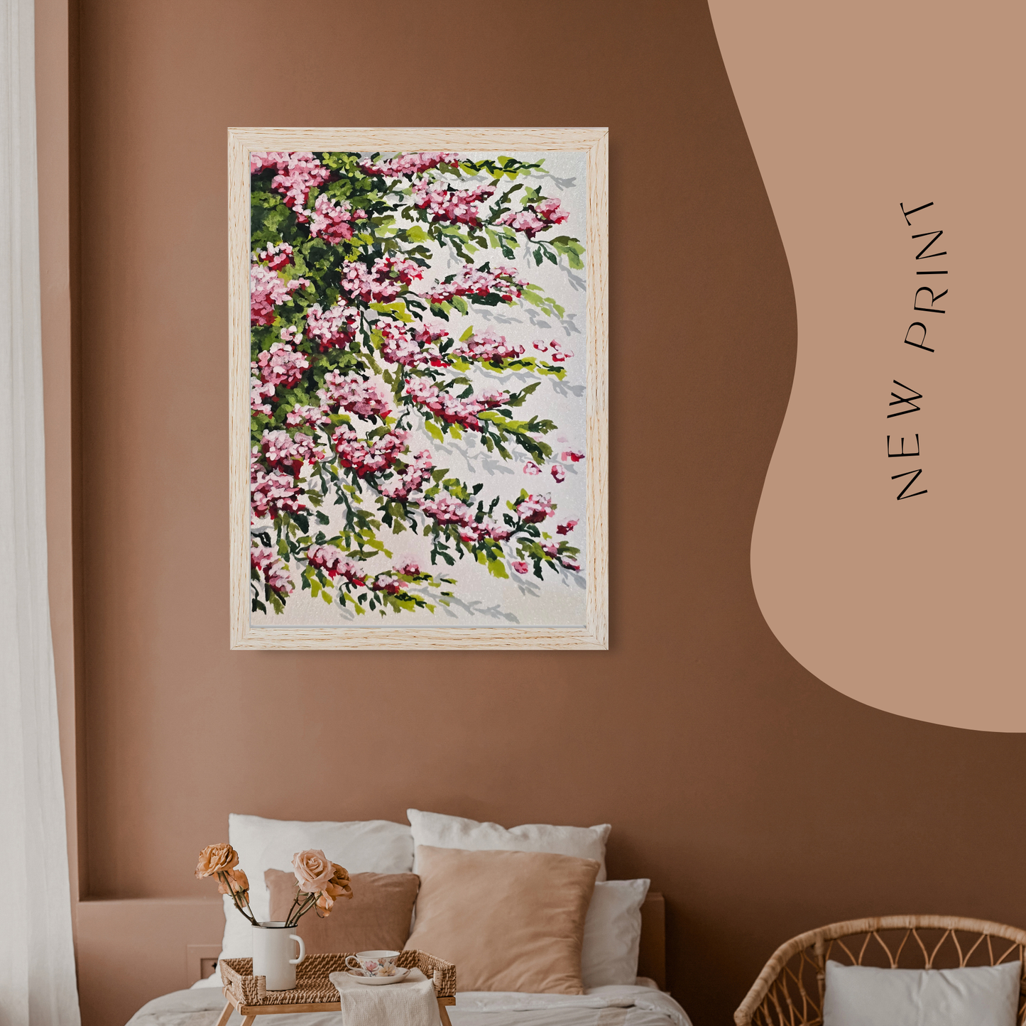 Sleeping Flower Wall Art Print