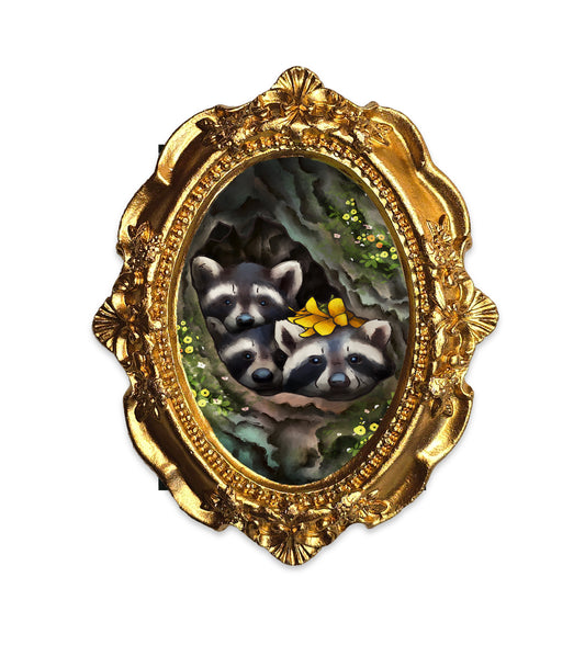 Palm Size Peekaboo Art Print (Wall Ready)