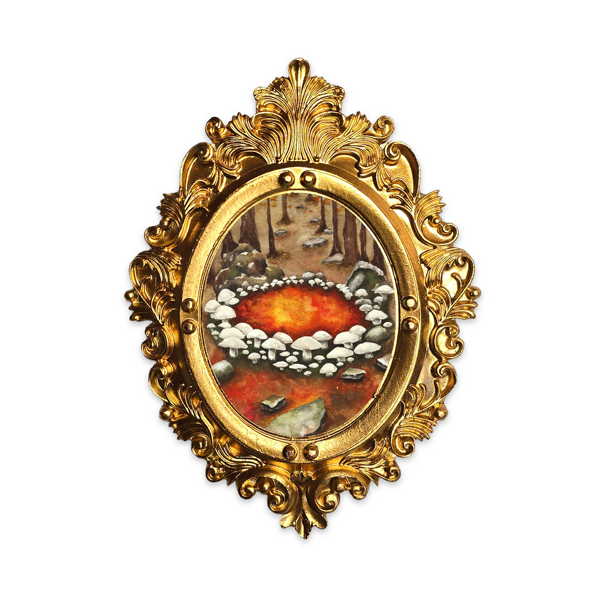 Palm Size Fairy Ring Art Print (Wall Ready)