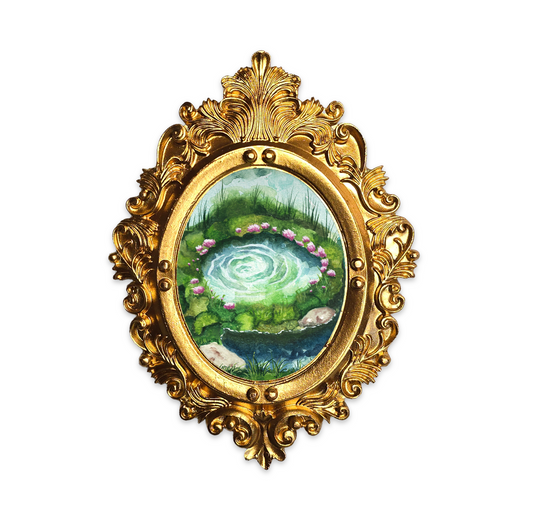 Palm Size Pond Art Print (Wall Ready)