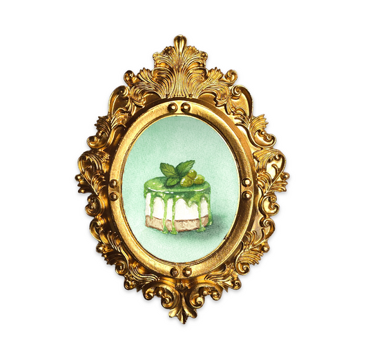 Palm Size Cheesecake Art Print (Wall Ready)