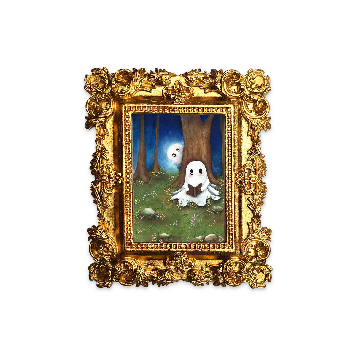 Palm Size Peek-a-boo Art Print (Wall Ready)