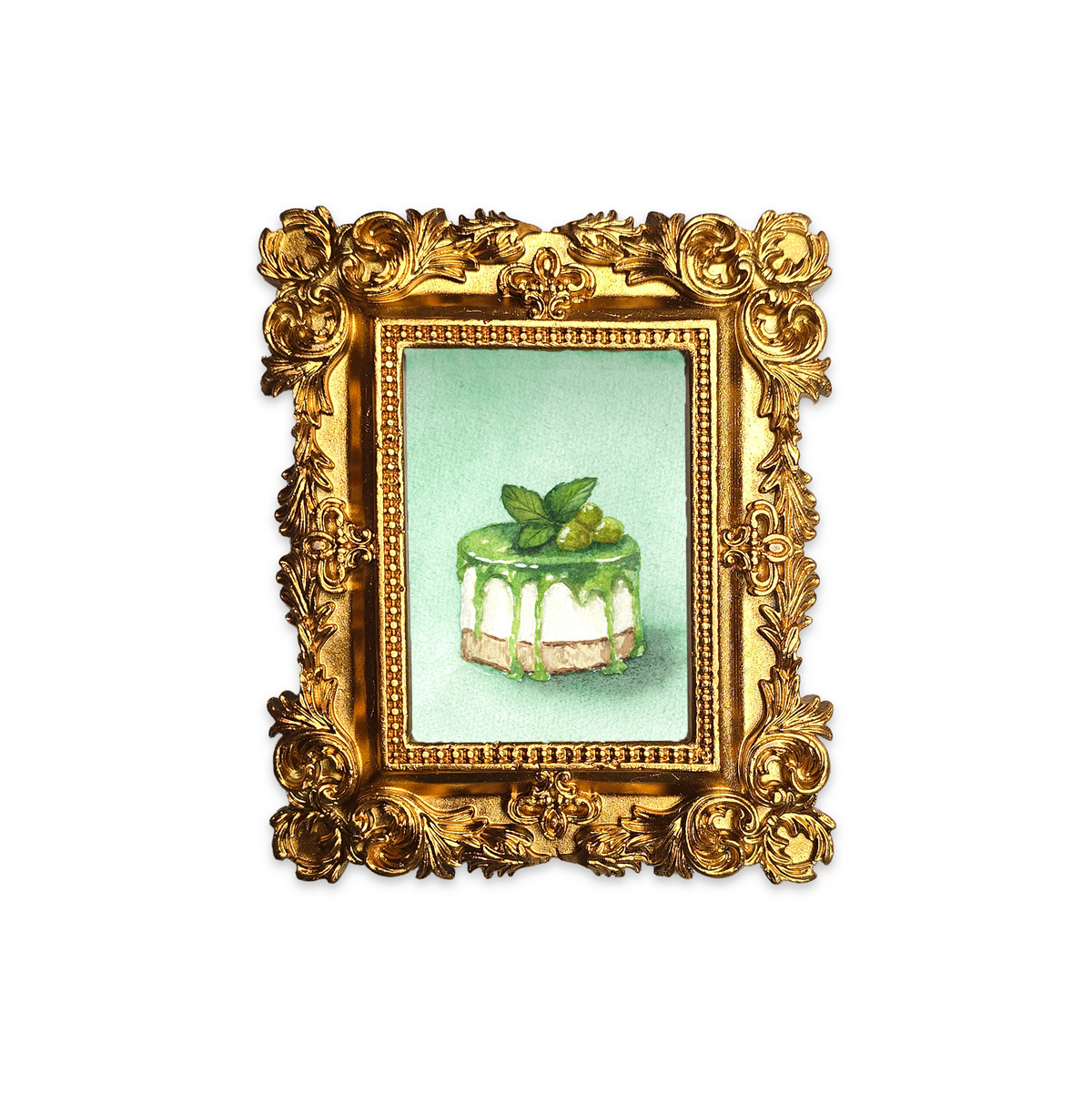 Palm Size Cheesecake Art Print (Wall Ready)