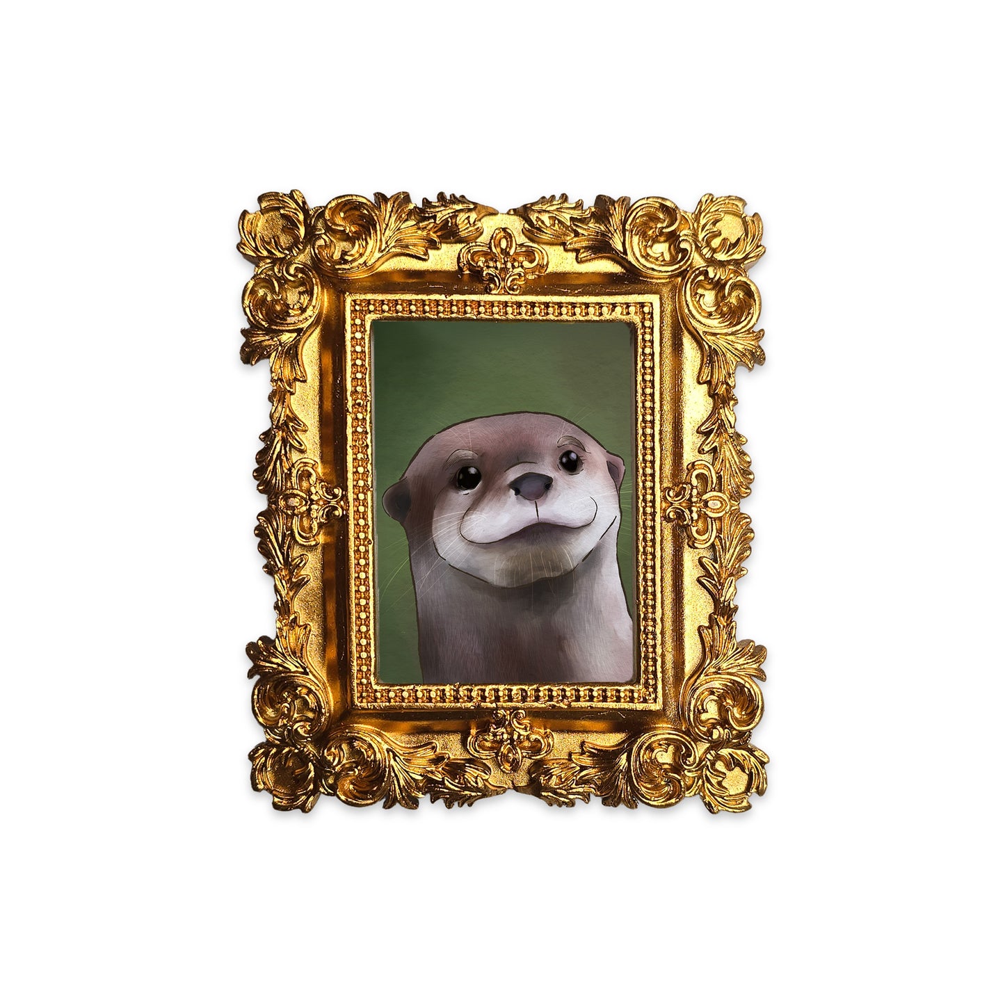 Palm Size Otter be a better day Art Print (Wall Ready)