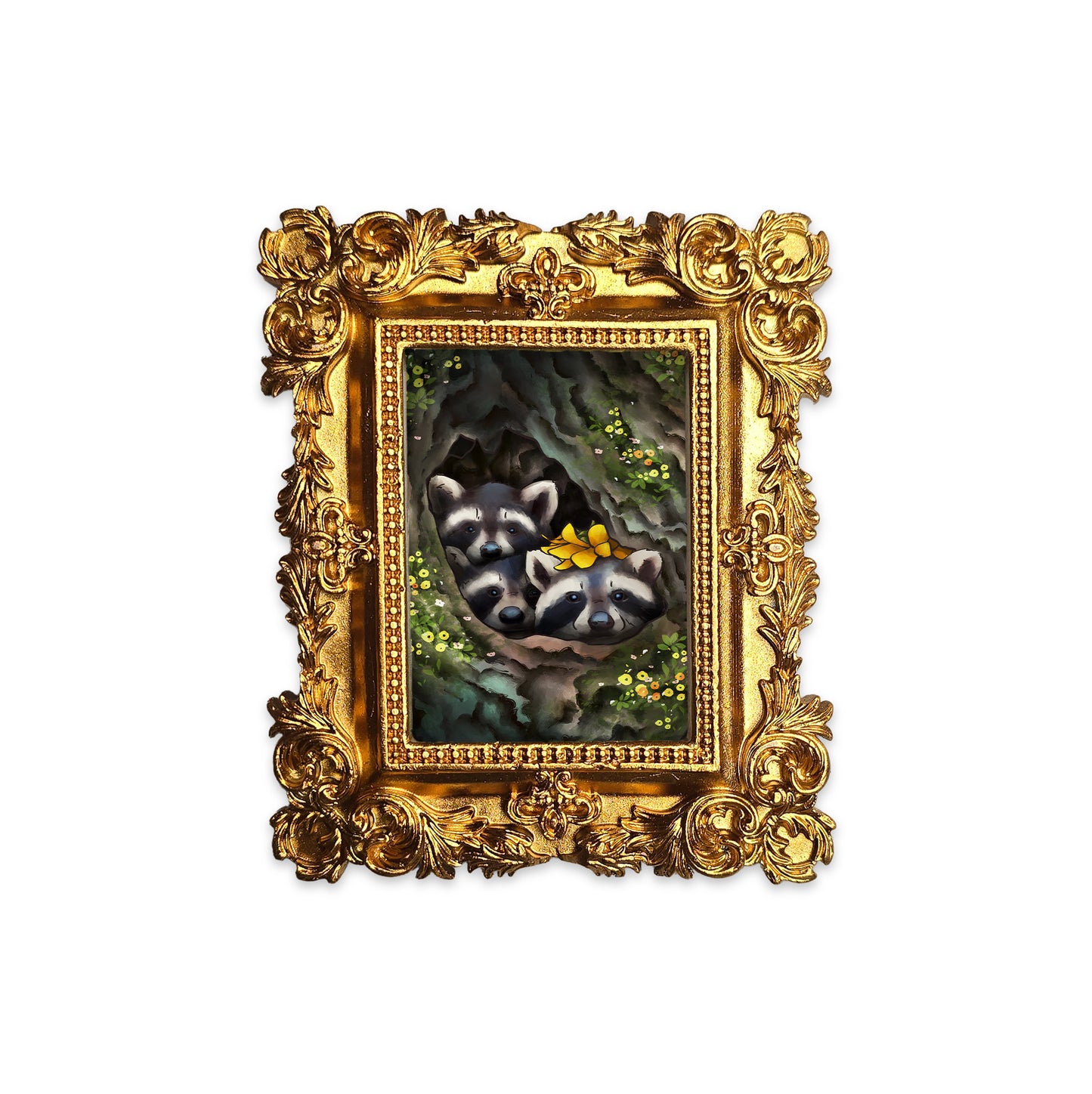 Palm Size Peekaboo Art Print (Wall Ready)