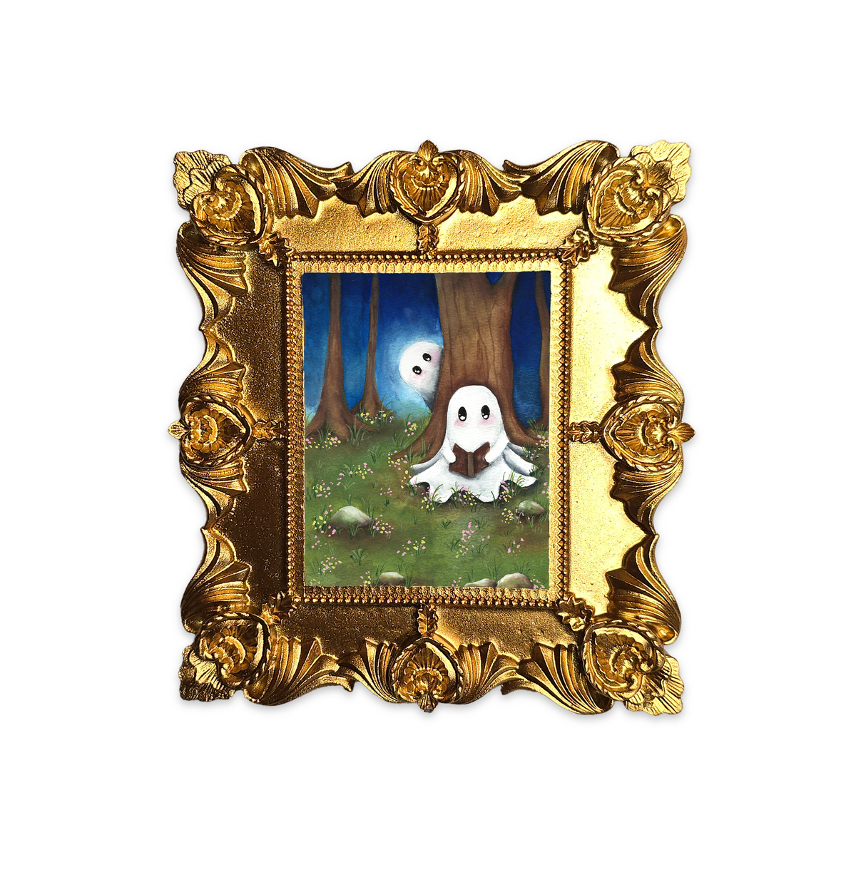 Palm Size Peek-a-boo Art Print (Wall Ready)