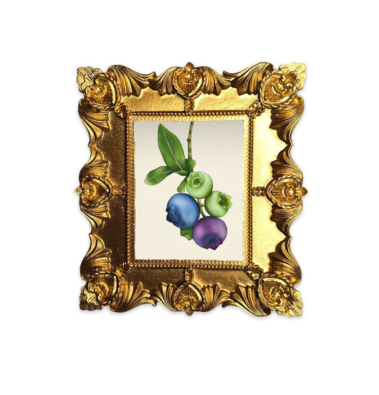 Palm Size The life of a blueberry Art Print (Wall Ready)