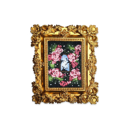 Palm Size Framed Garden View (Wall Ready)