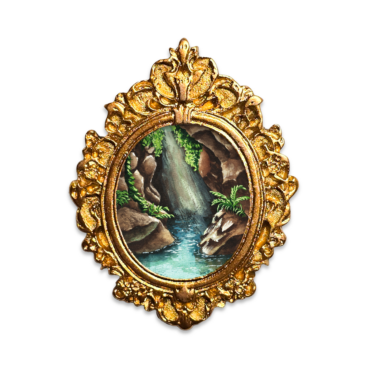 Petite Water Cave Art Print Frame