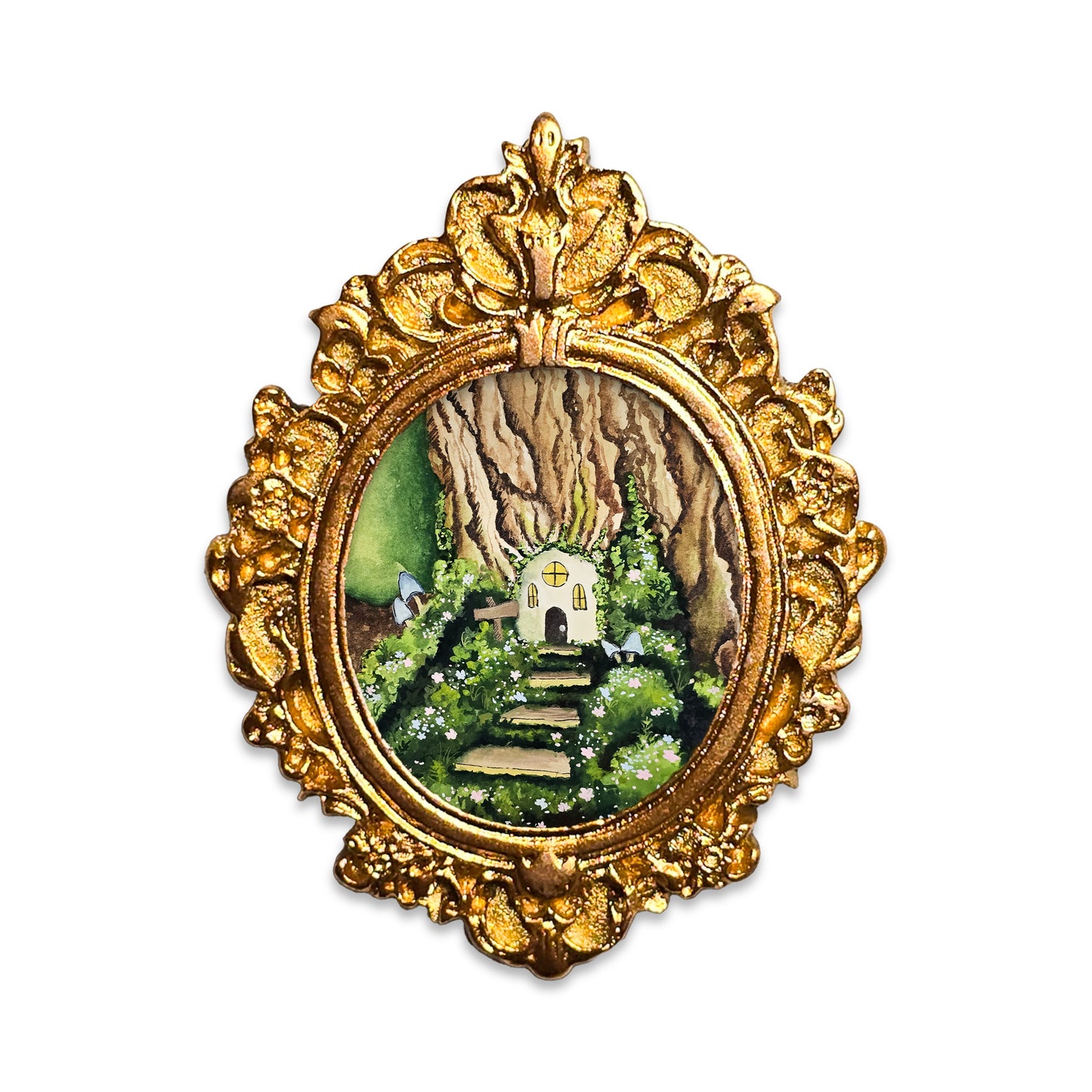 Petite Fairy Hidden Home Fine Art Print Frame