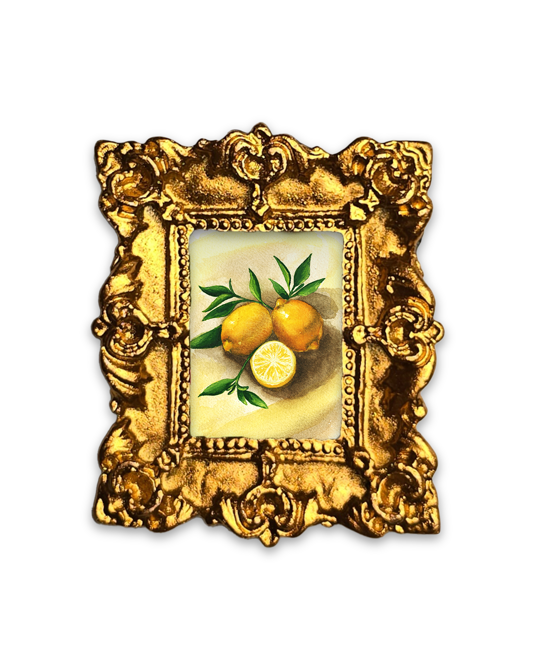Petite Lemons Art Print Frame