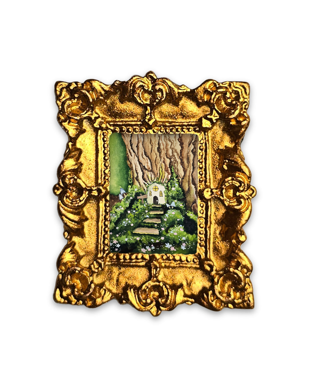 Petite Fairy Hidden Home Fine Art Print Frame