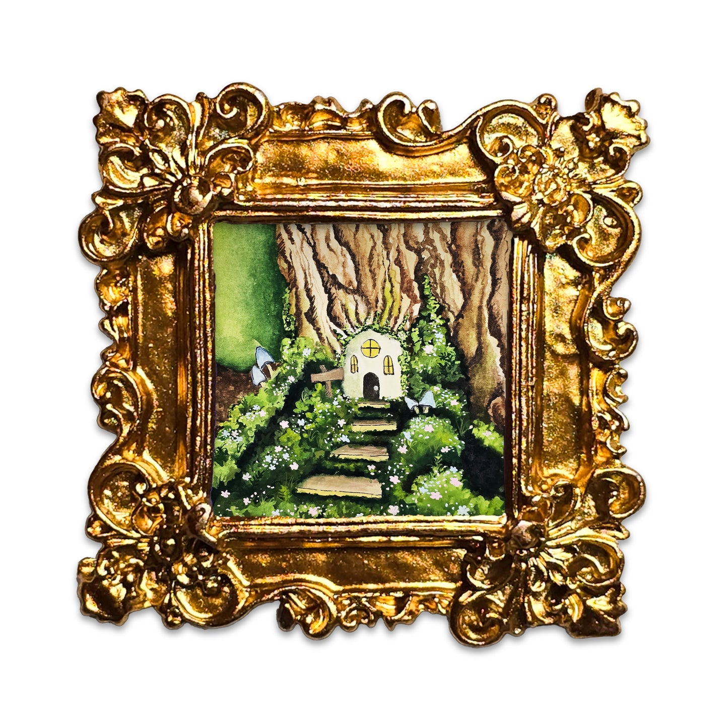 Petite Fairy Hidden Home Fine Art Print Frame
