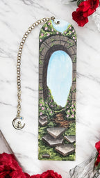 "First Page to a New World" Miniature Art Bookmark