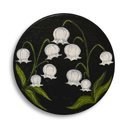 "Moonlight Bell" Hand-Painted Coasters