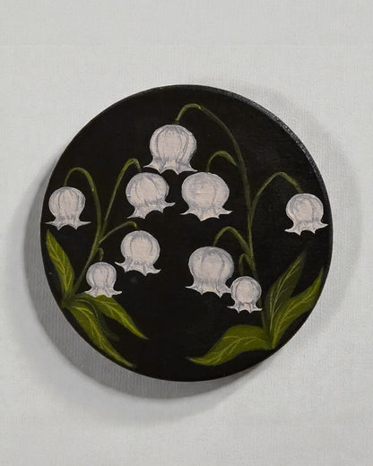 "Moonlight Bell" Hand-Painted Coasters