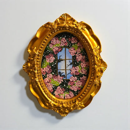 Palm Size Framed Garden View (Wall Ready)