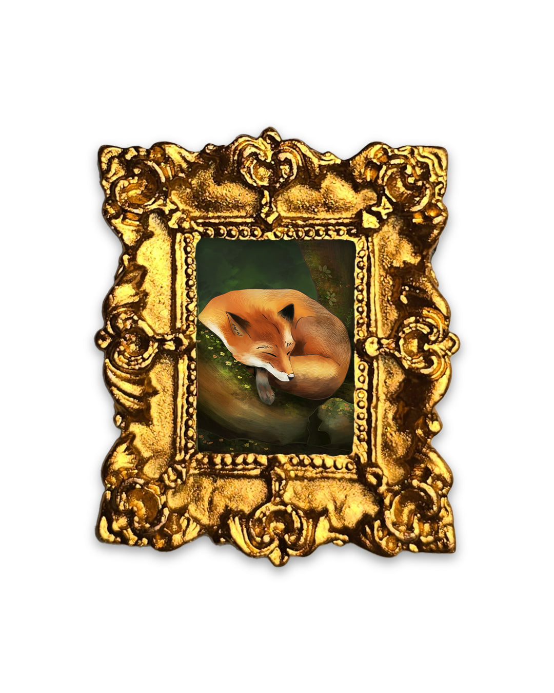 Petite Sleeping Fox Fine Art Print Frame