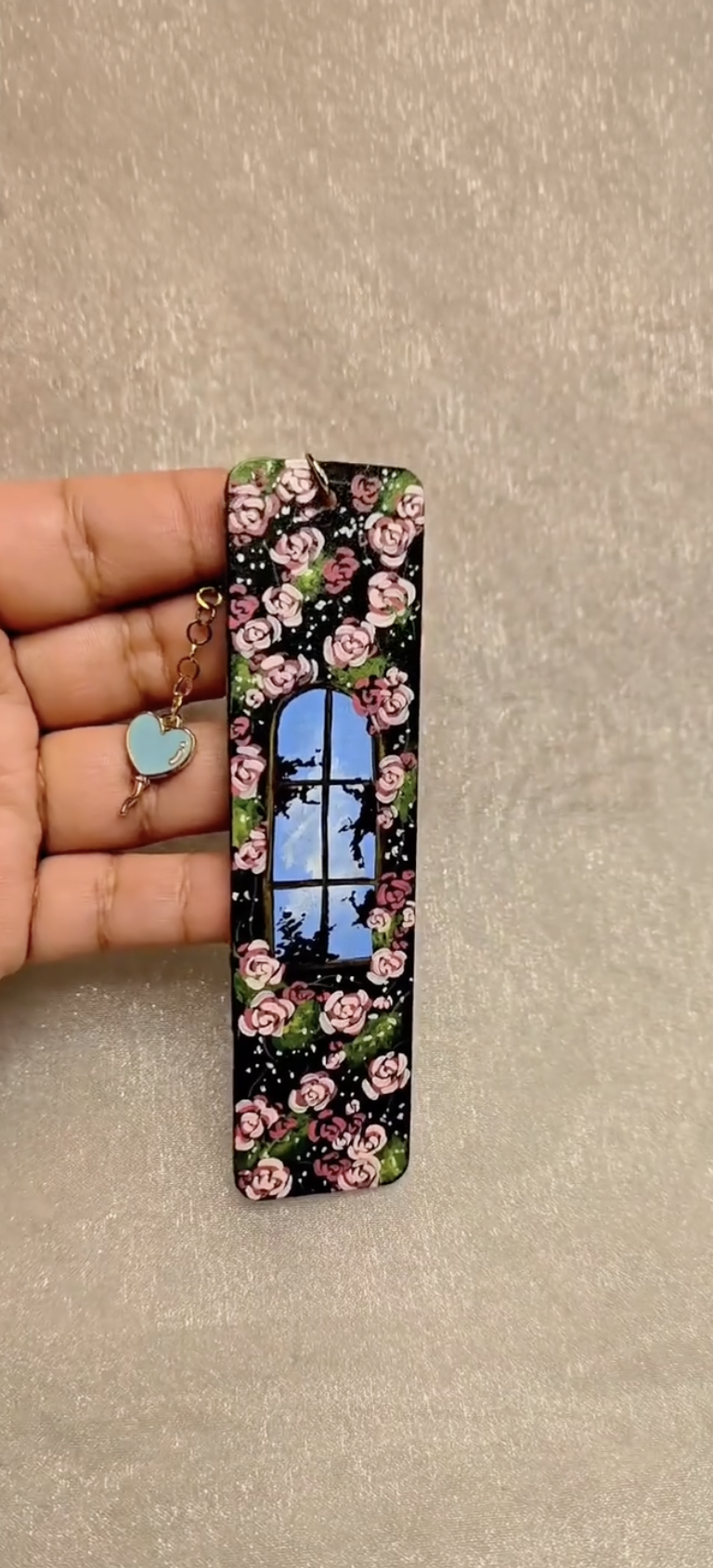 "Garden View" Miniature Art Bookmark