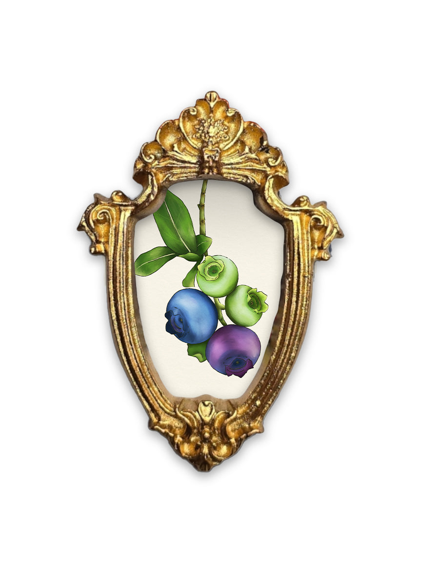 Petite The life of a blueberry Fine Art Print Frame