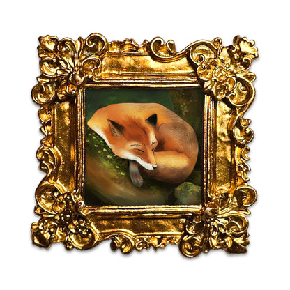 Petite Sleeping Fox Fine Art Print Frame