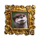 Petite Otter be a better day Fine Art Print Frame