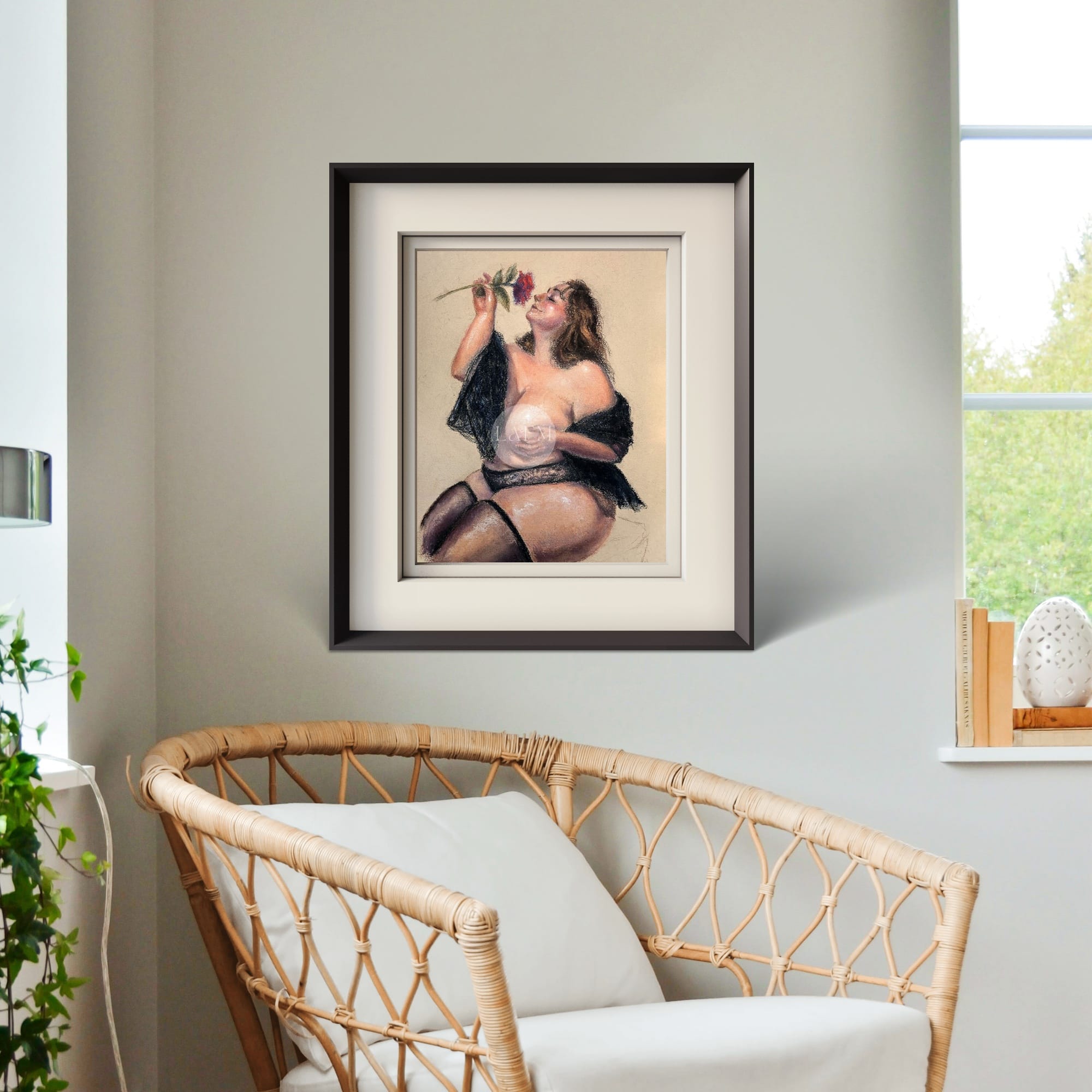 “La Rosa” – Pastel On Italian Paper