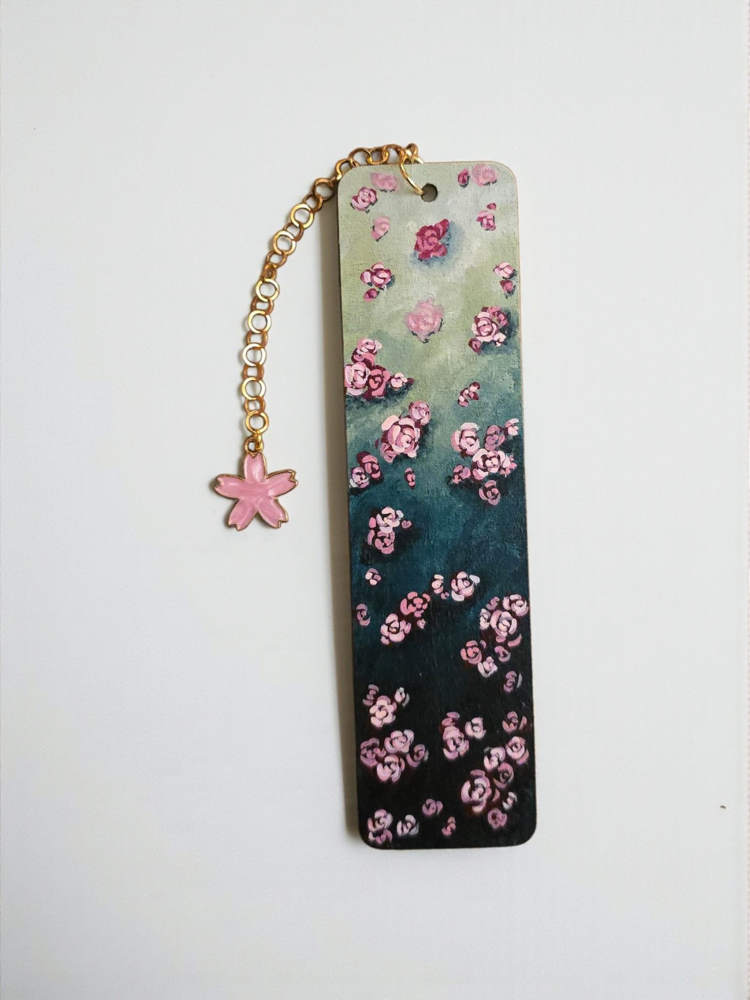 "Rose Garden" Miniature Art Bookmark