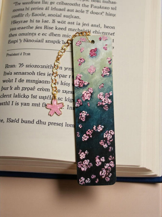"Rose Garden" Miniature Art Bookmark