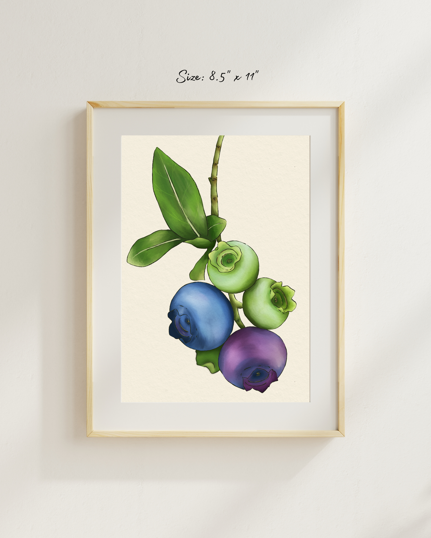 The life of a blueberry Art Print